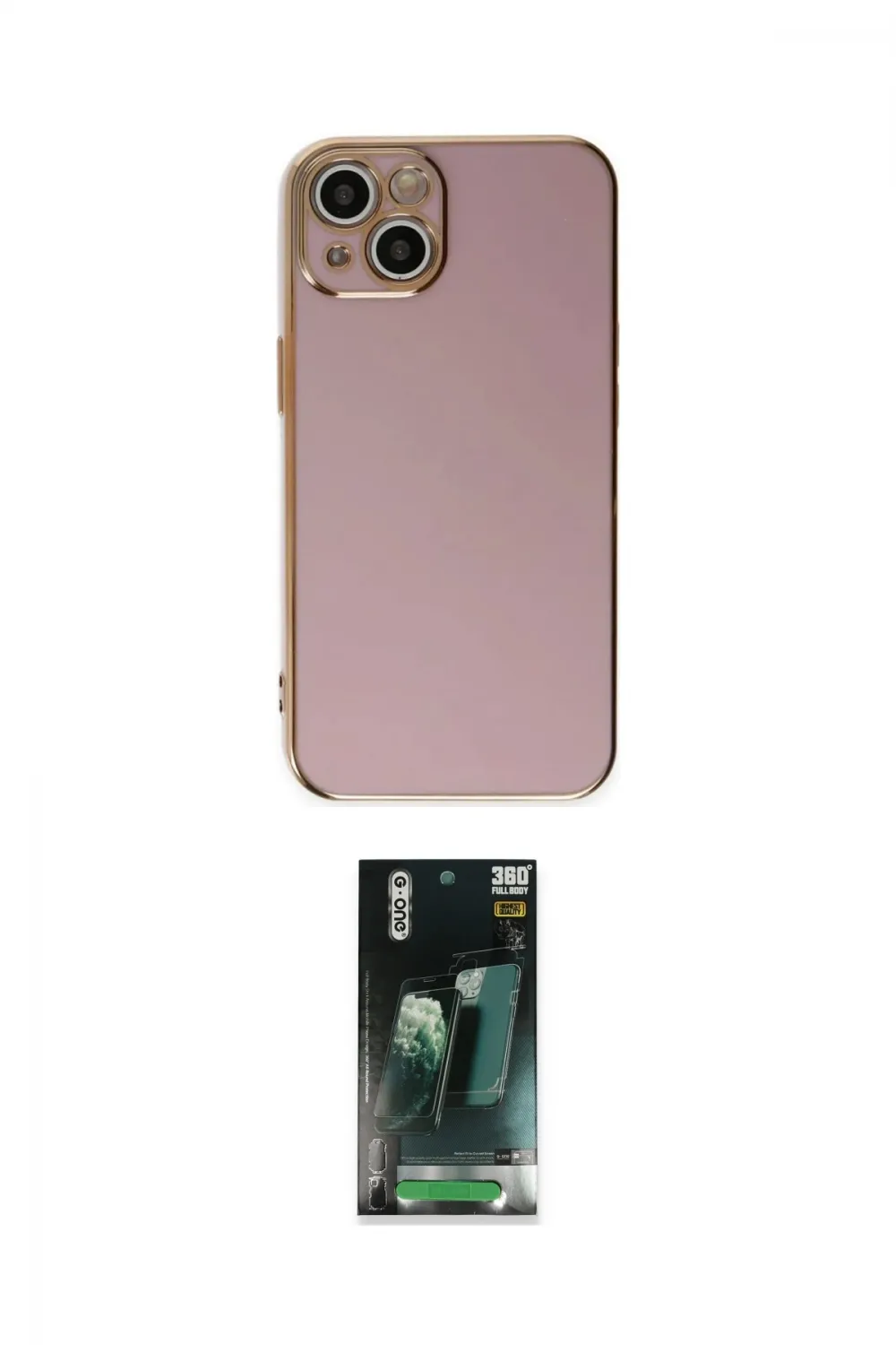 ieg™ iPhone 15 Kılıf Yankı Serisi - Şeffaf 360 Full Body Arka Koruyucu