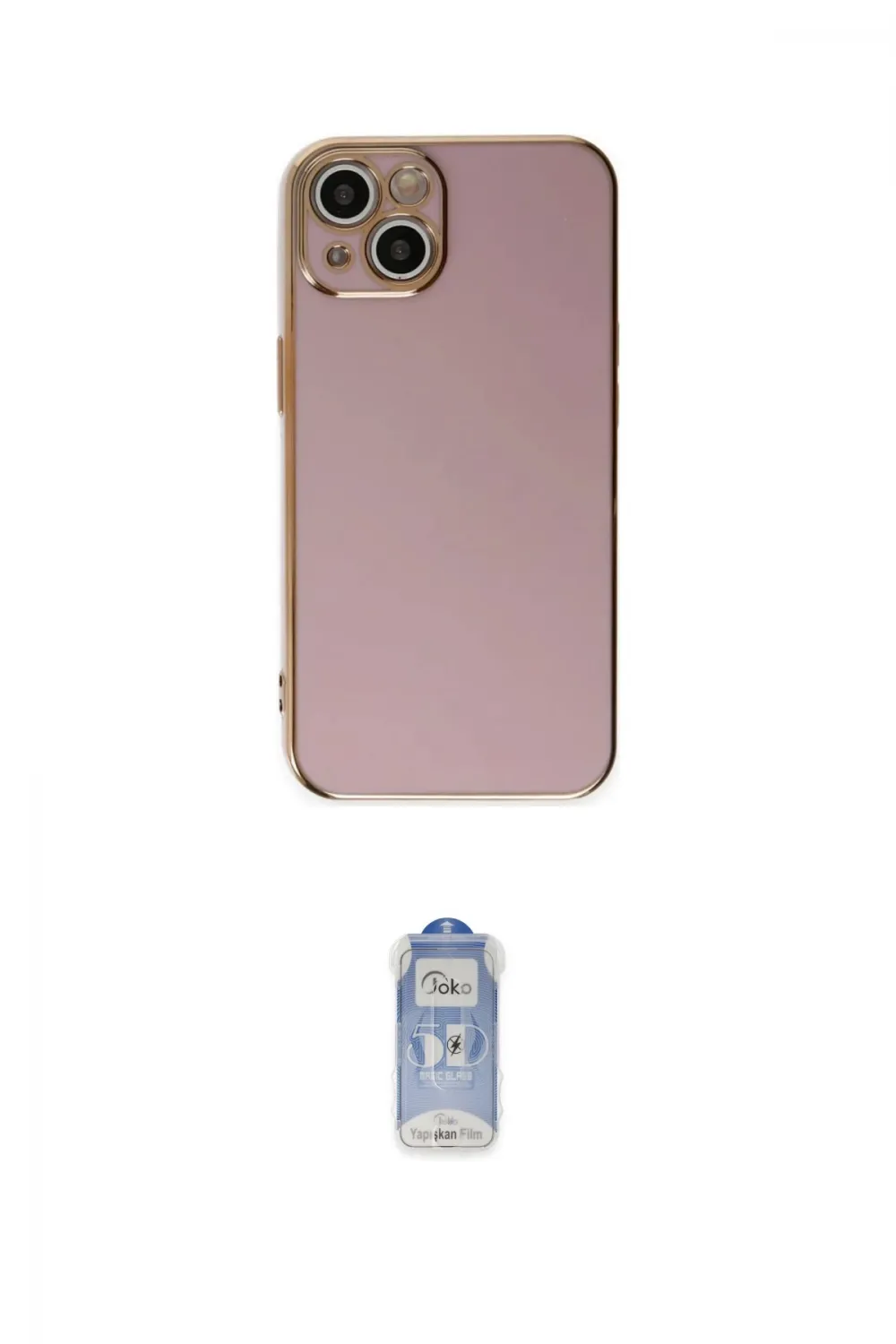 ieg™ iPhone 15 Kılıf Yankı Serisi - Siyah Joko Magic 5D Cam