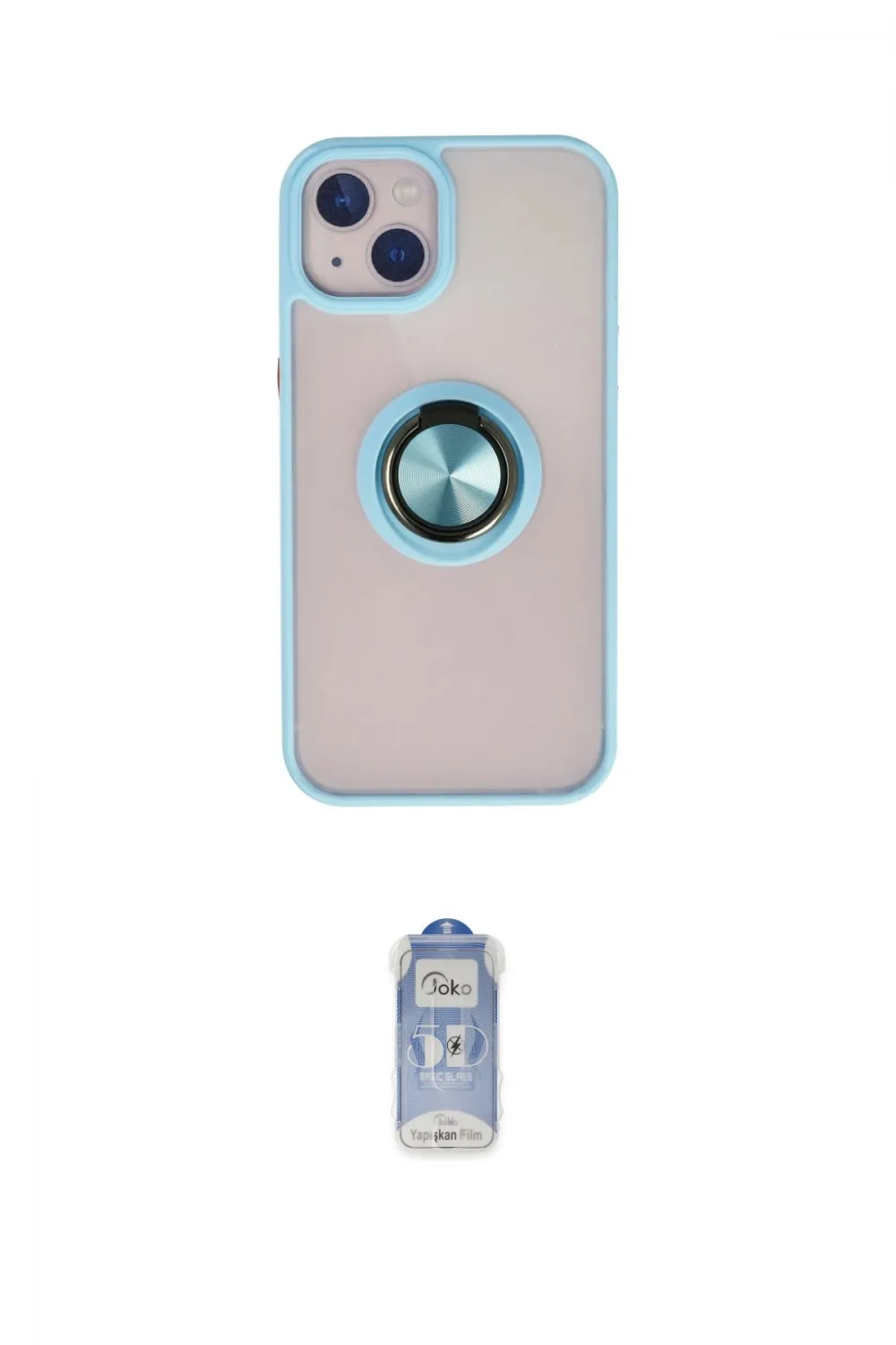 ieg™ iPhone 15 Kılıf Yörünge Çizgi - Siyah Joko Magic 5D Cam