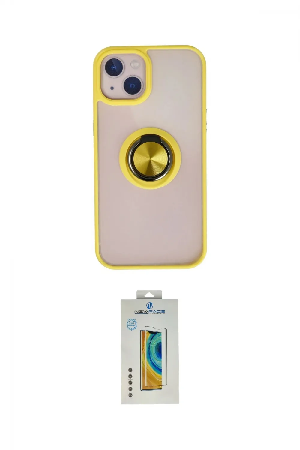 ieg™ iPhone 15 Kılıf Yörünge Çizgi - Siyah Polymer Nano Ekran Koruyucu