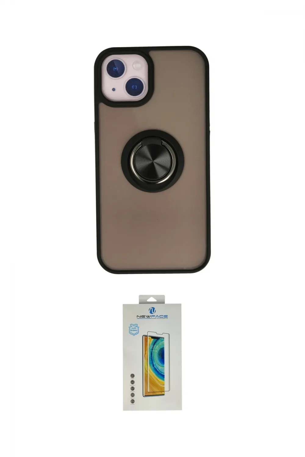 ieg™ iPhone 15 Kılıf Yörünge Çizgi - Siyah Polymer Nano Ekran Koruyucu