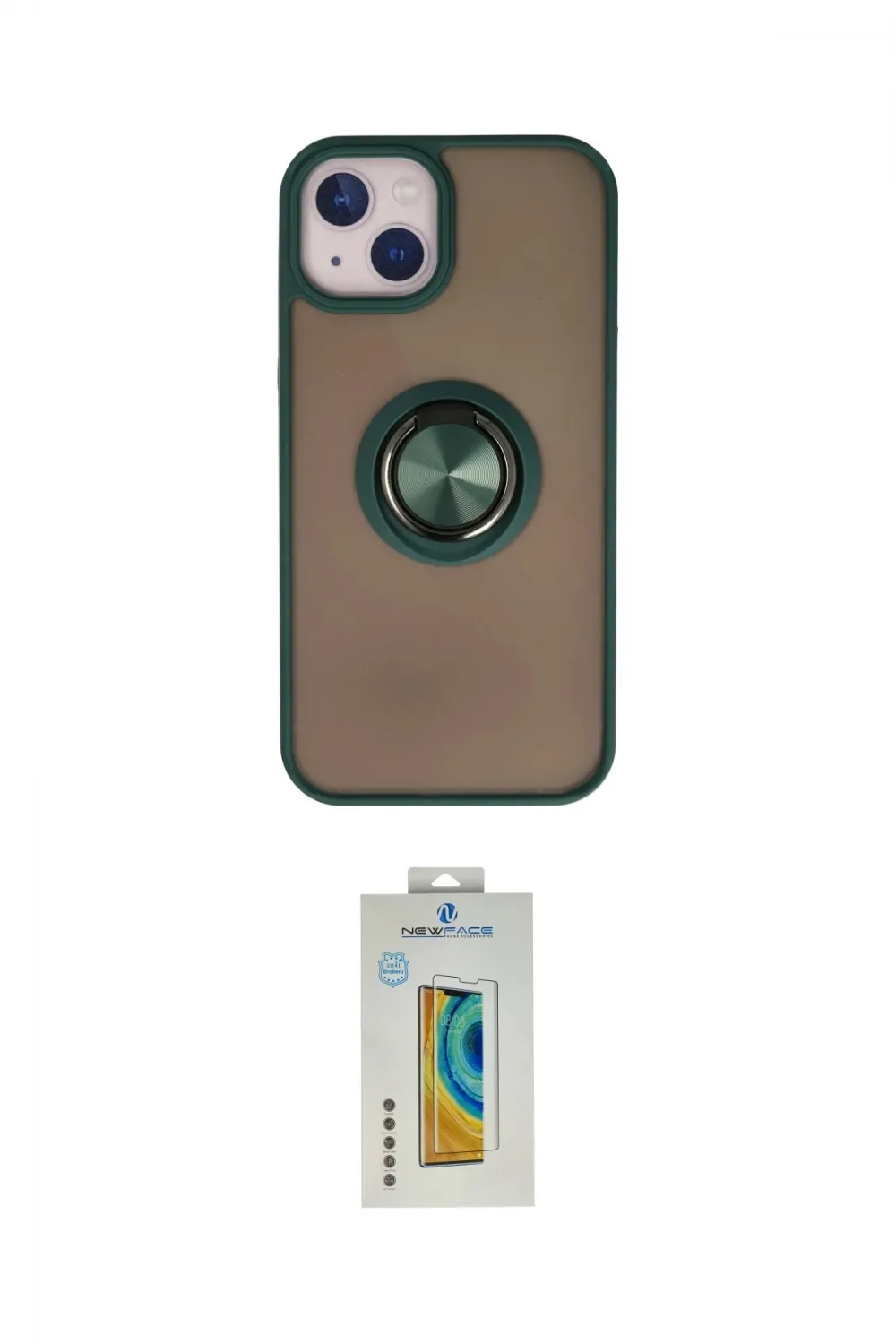ieg™ iPhone 15 Kılıf Yörünge Çizgi - Siyah Polymer Nano Ekran Koruyucu