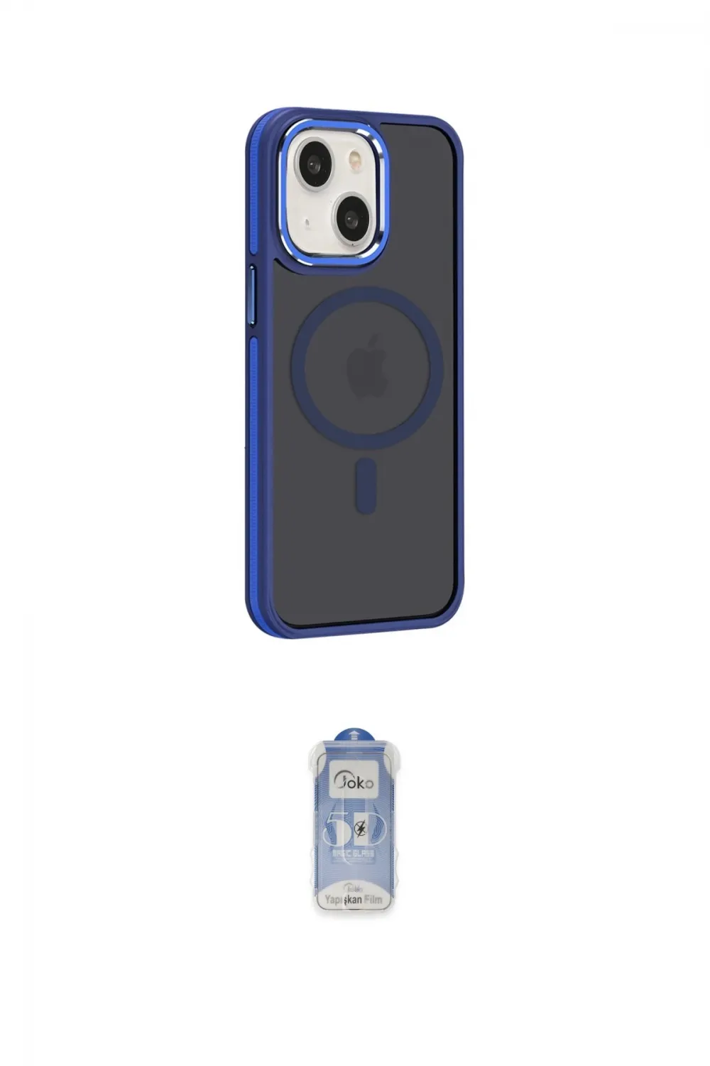 ieg™ iPhone 15 Kılıf Yörünge Klasik - Siyah Joko Magic 5D Cam