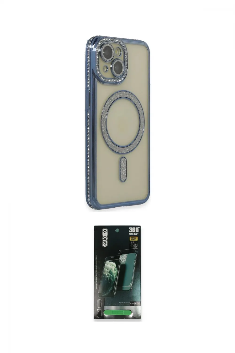 ieg™ iPhone 15 Kılıf Zirve Doku Prime - Şeffaf 360 Full Body Arka Koruyucu