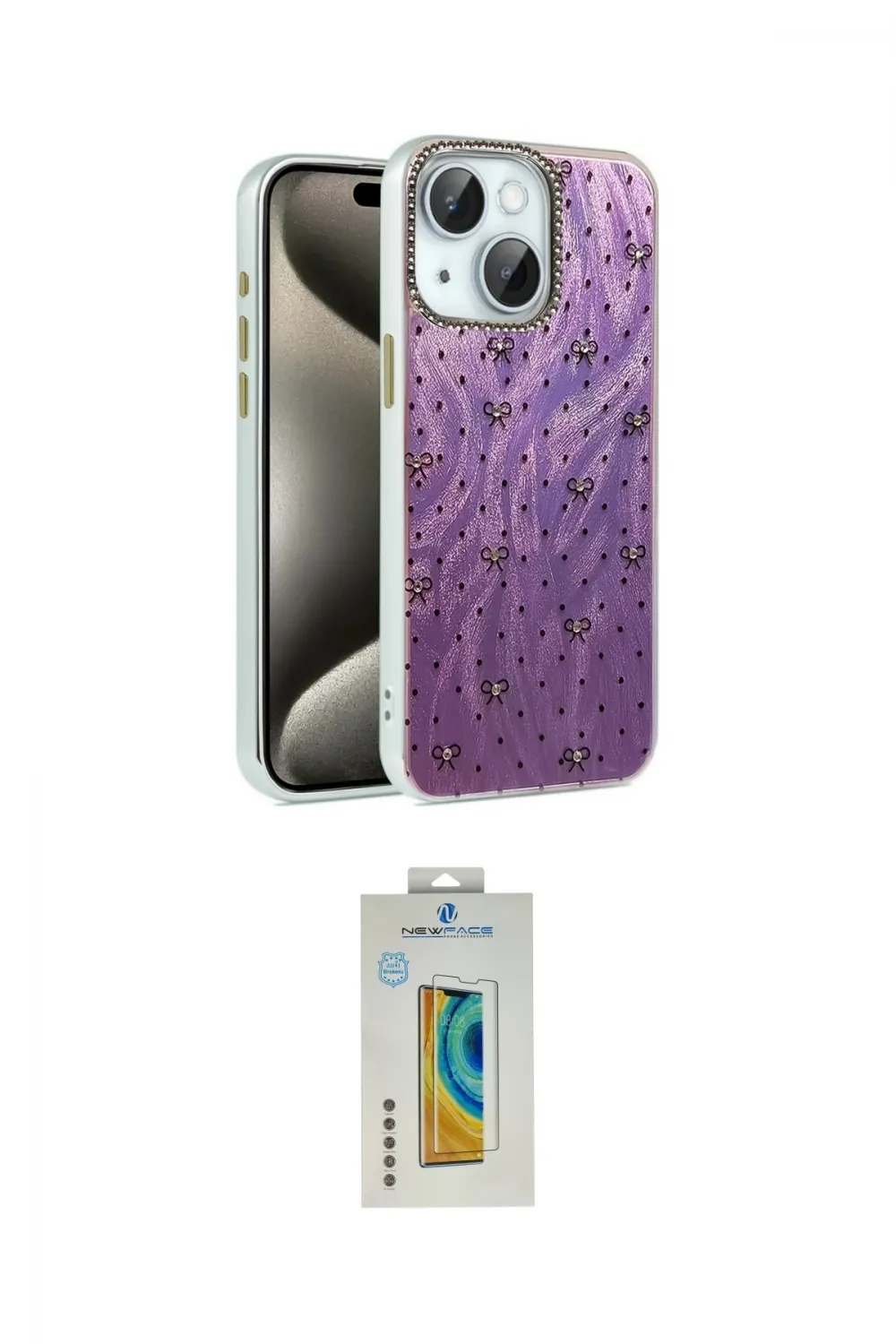 ieg™ iPhone 15 Kılıf Zirve Modern Prime - Siyah Polymer Nano Ekran Koruyucu