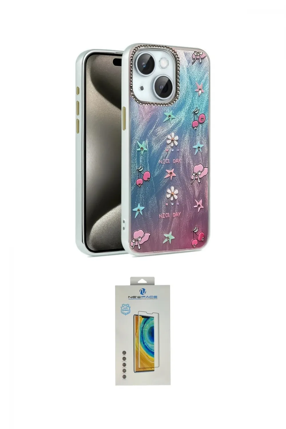 ieg™ iPhone 15 Kılıf Zirve Modern Prime - Siyah Polymer Nano Ekran Koruyucu