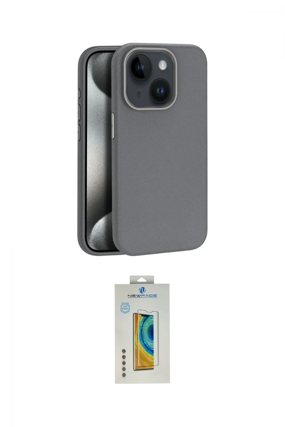 ieg™ iPhone 15 Kılıf Zirve Modern Prime - Siyah Polymer Nano Ekran Koruyucu