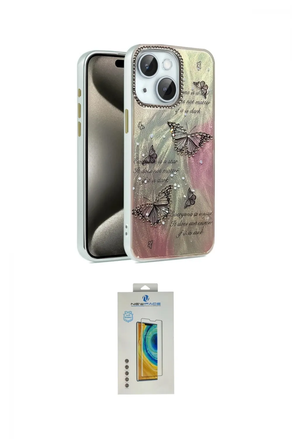 ieg™ iPhone 15 Kılıf Zirve Modern Prime - Siyah Polymer Nano Ekran Koruyucu
