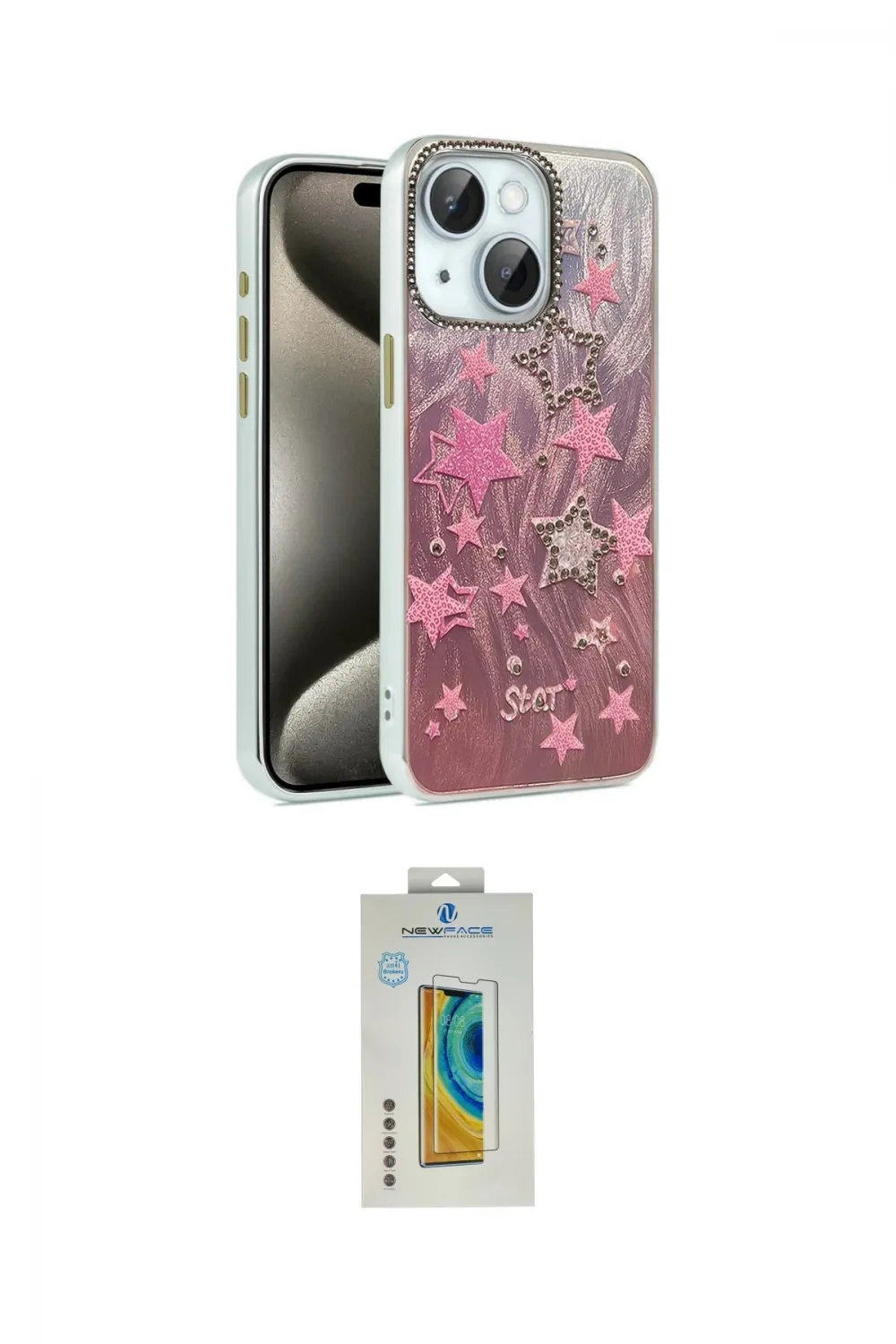 ieg™ iPhone 15 Kılıf Zirve Modern Prime - Siyah Polymer Nano Ekran Koruyucu