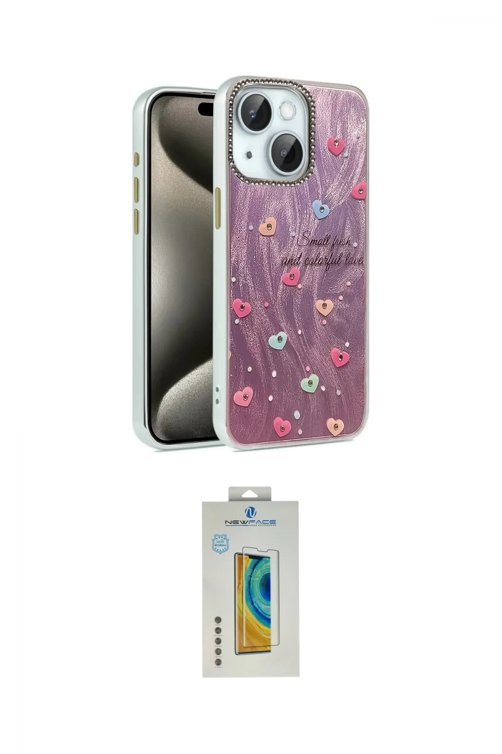 ieg™ iPhone 15 Kılıf Zirve Modern Prime - Siyah Polymer Nano Ekran Koruyucu