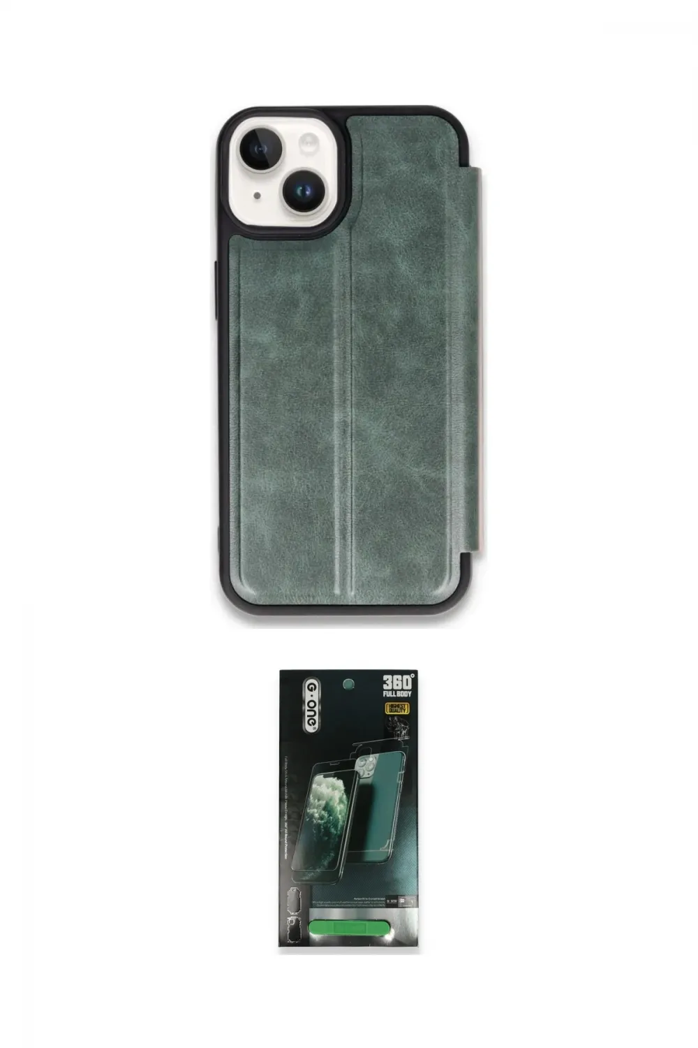 ieg™ iPhone 15 Kılıf Zirve Yansıma Serisi - Şeffaf 360 Full Body Arka Koruyucu