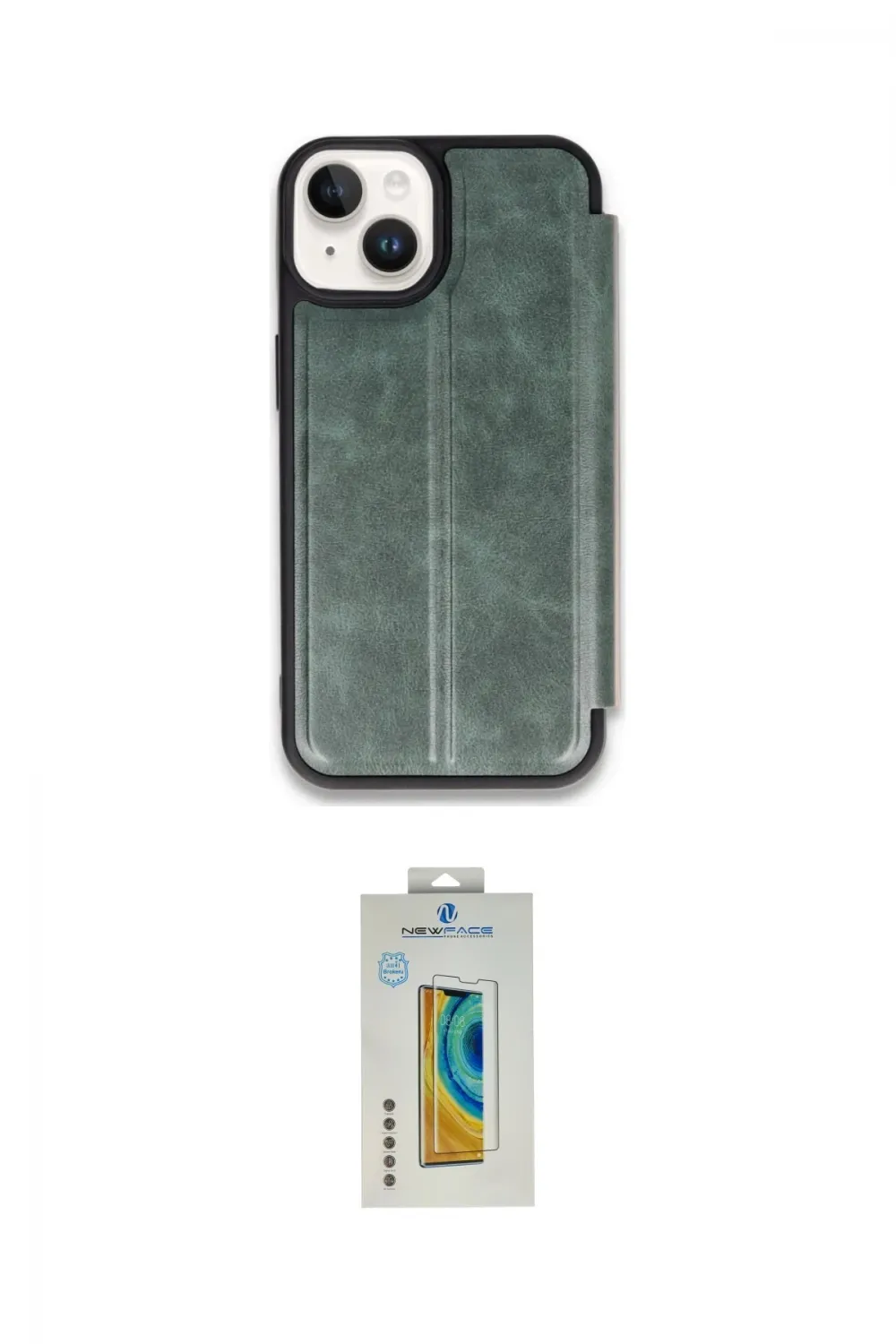 ieg™ iPhone 15 Kılıf Zirve Yansıma Serisi - Siyah Polymer Nano Ekran Koruyucu