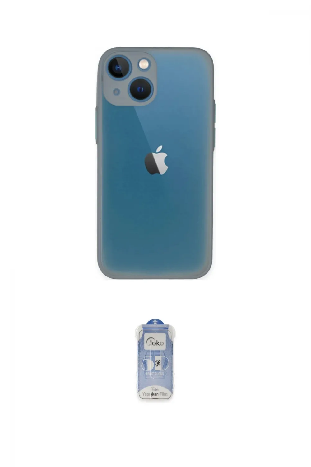 ieg™ iPhone 15 Plus Kılıf Ahenk Çizgi Serisi - Siyah Joko Magic 5D Cam