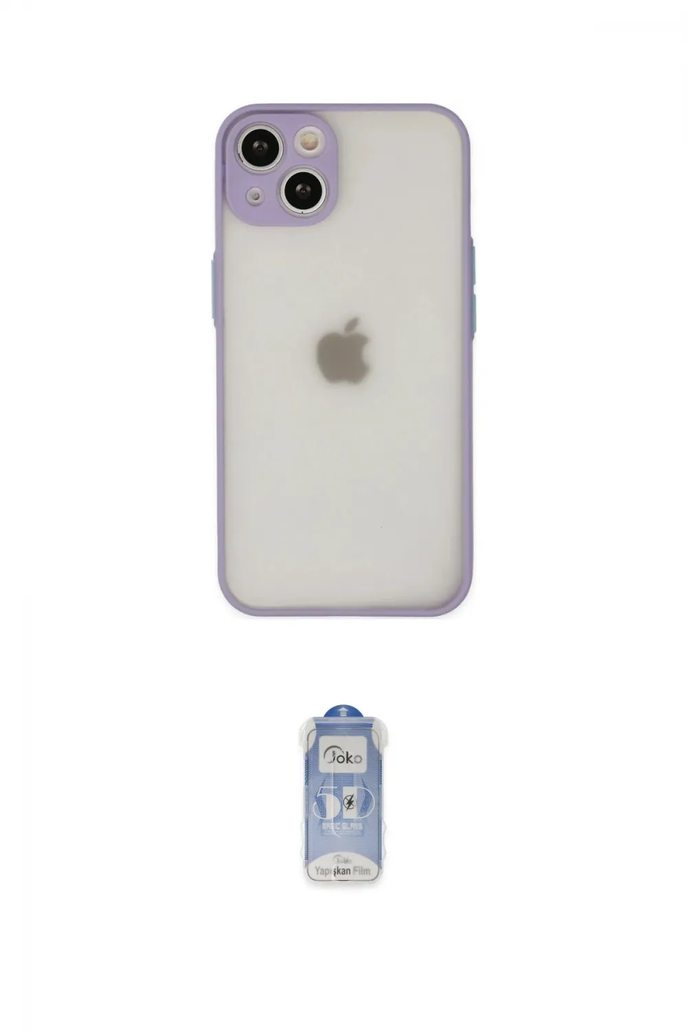 ieg™ iPhone 15 Plus Kılıf Ahenk Çizgi Serisi - Siyah Joko Magic 5D Cam