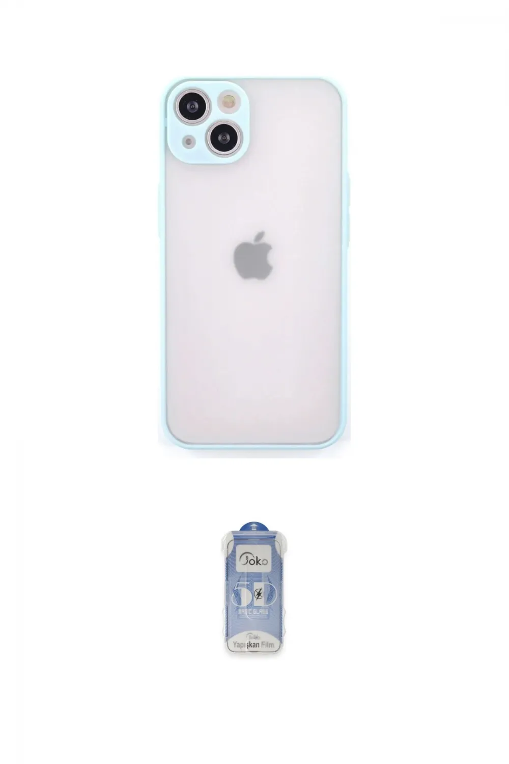 ieg™ iPhone 15 Plus Kılıf Ahenk Çizgi Serisi - Siyah Joko Magic 5D Cam