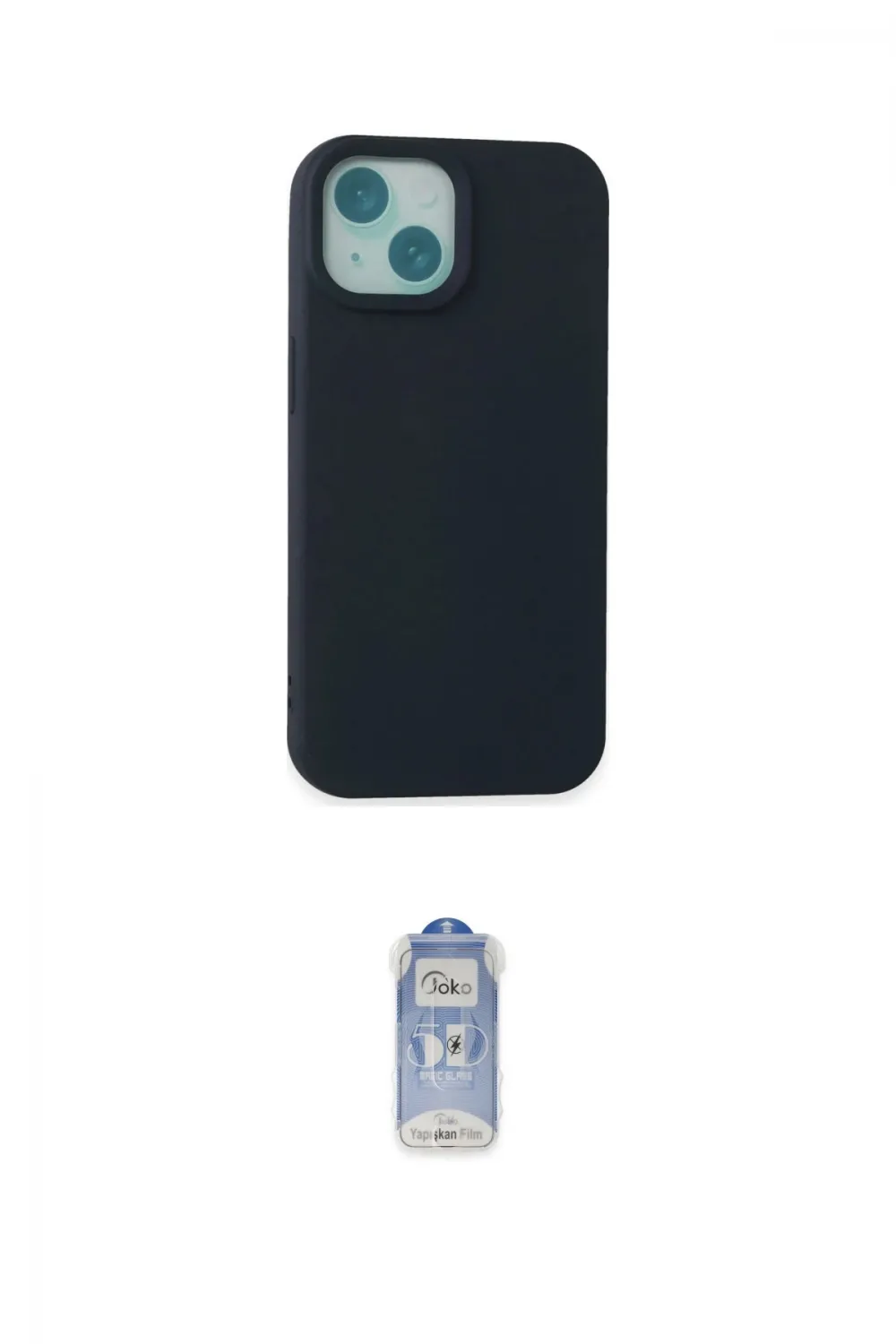 ieg™ iPhone 15 Plus Kılıf Ahenk Serisi - Siyah Joko Magic 5D Cam