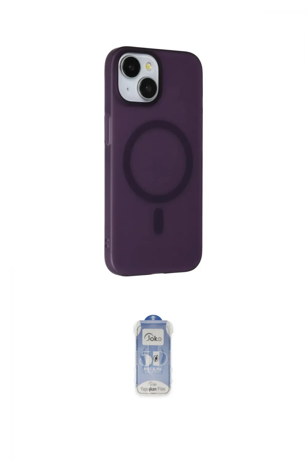 ieg™ iPhone 15 Plus Kılıf Çekirdek Modern Prime - Siyah Joko Magic 5D Cam