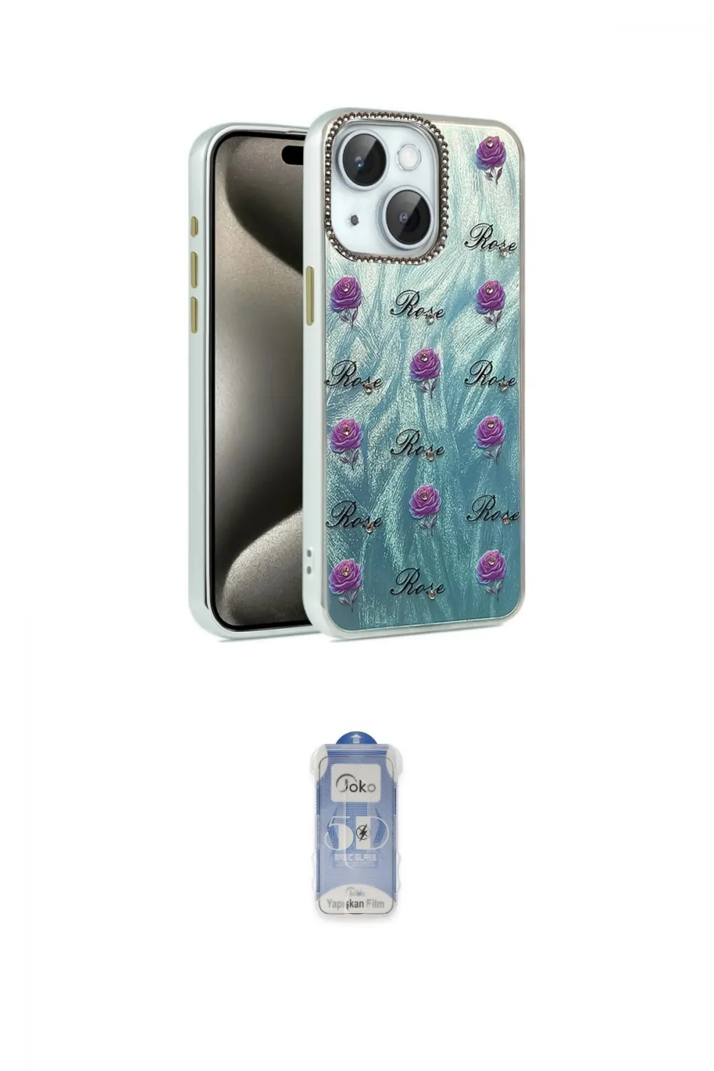 ieg™ iPhone 15 Plus Kılıf Zirve Modern Prime - Siyah Joko Magic 5D Cam