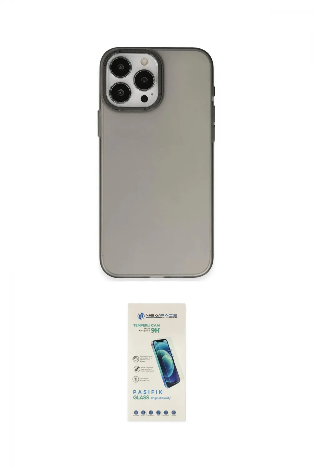 ieg™ iPhone 15 Pro Kılıf Ahenk Çizgi Prime - Şeffaf Pasifik Cam Ekran Koruyucu