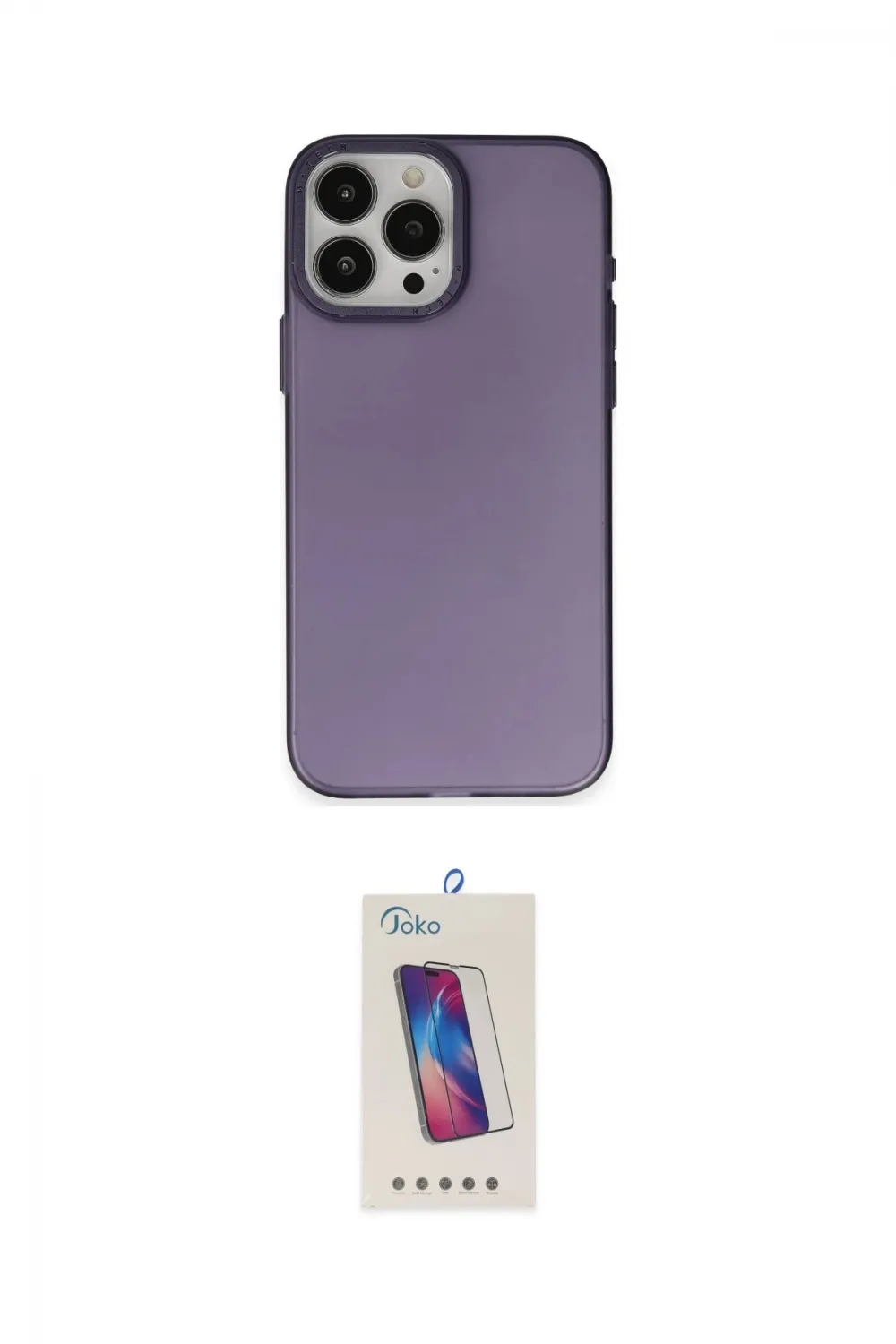 ieg™ iPhone 15 Pro Kılıf Ahenk Çizgi Prime - Siyah Joko 5D Cam
