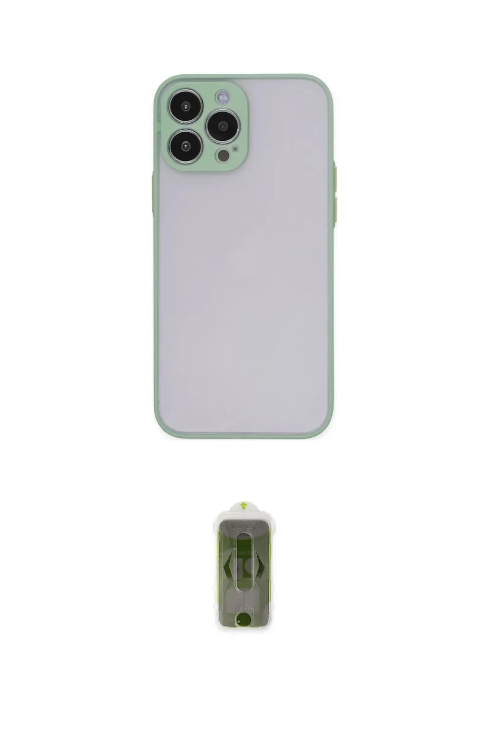 ieg™ iPhone 15 Pro Kılıf Ahenk Çizgi Serisi - Siyah Joko Magic 5D Hayalet Cam