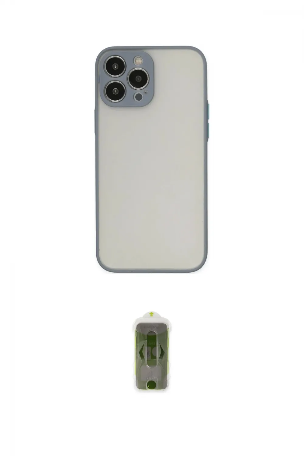 ieg™ iPhone 15 Pro Kılıf Ahenk Çizgi Serisi - Siyah Joko Magic 5D Hayalet Cam