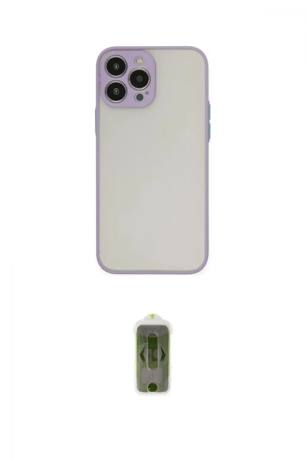 ieg™ iPhone 15 Pro Kılıf Ahenk Çizgi Serisi - Siyah Joko Magic 5D Hayalet Cam