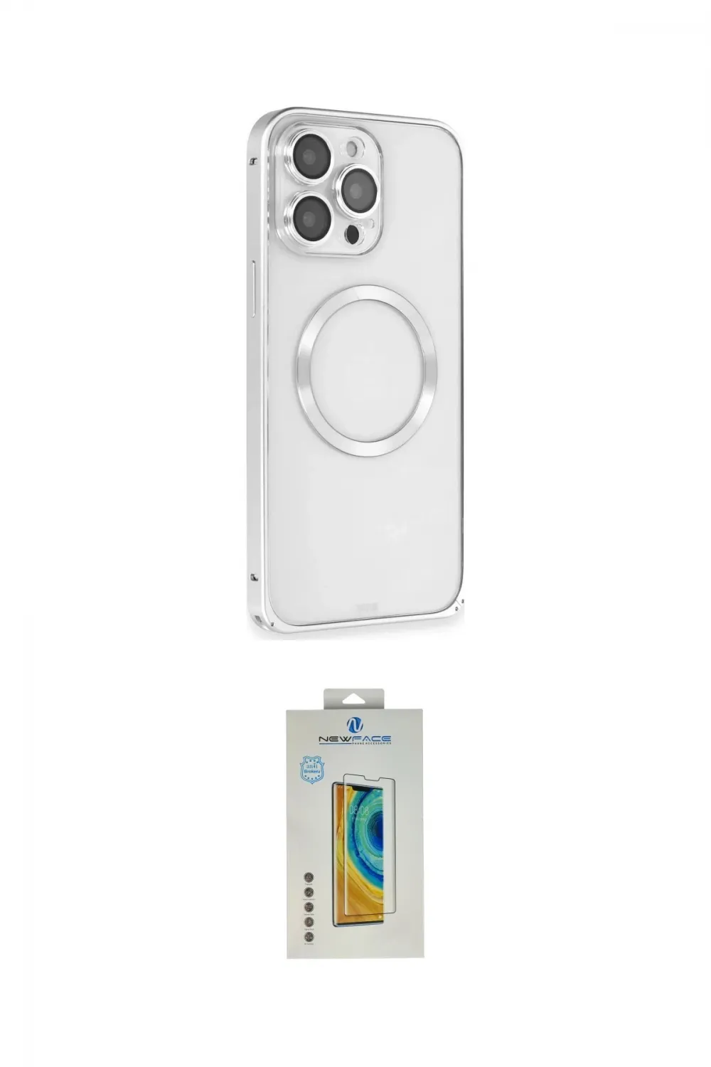 ieg™ iPhone 15 Pro Kılıf Ahenk Işık Serisi - Siyah Polymer Nano Ekran Koruyucu