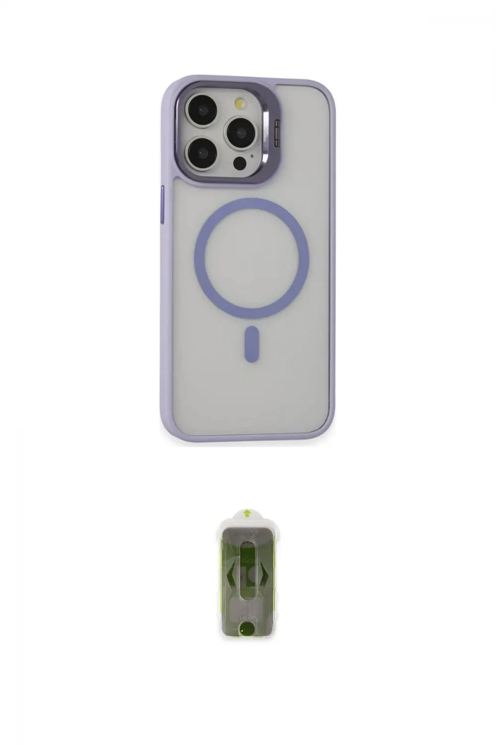 ieg™ iPhone 15 Pro Kılıf Ahenk Klasik Özel Seri - Siyah Joko Magic 5D Hayalet Cam