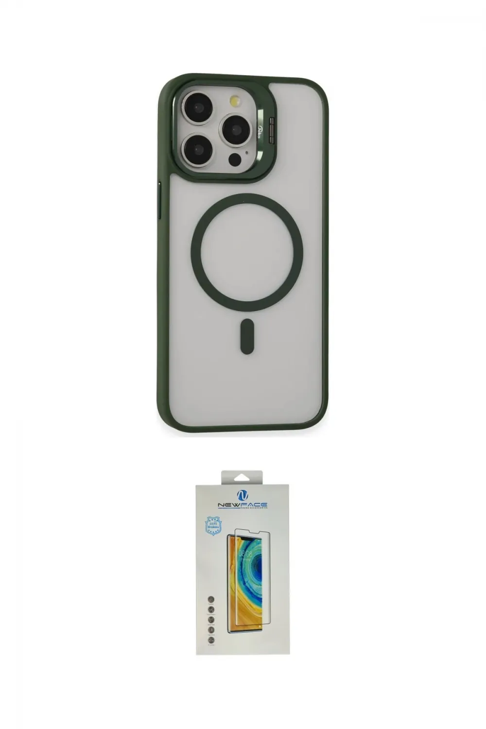 ieg™ iPhone 15 Pro Kılıf Ahenk Klasik Özel Seri - Siyah Polymer Nano Ekran Koruyucu