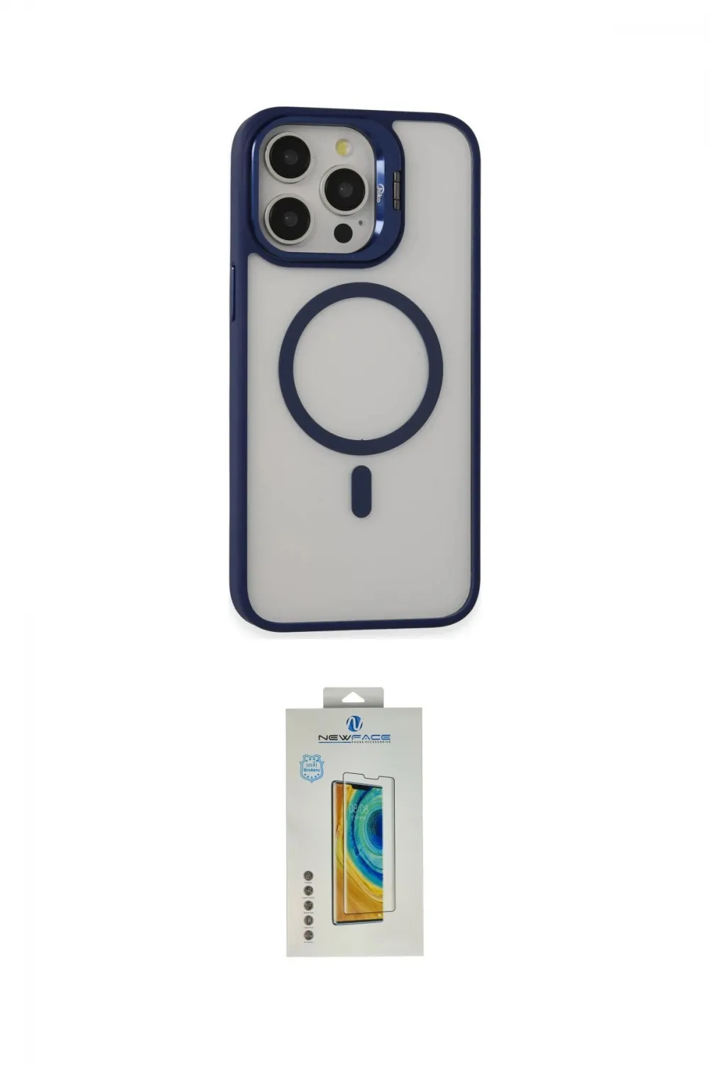 ieg™ iPhone 15 Pro Kılıf Ahenk Klasik Özel Seri - Siyah Polymer Nano Ekran Koruyucu