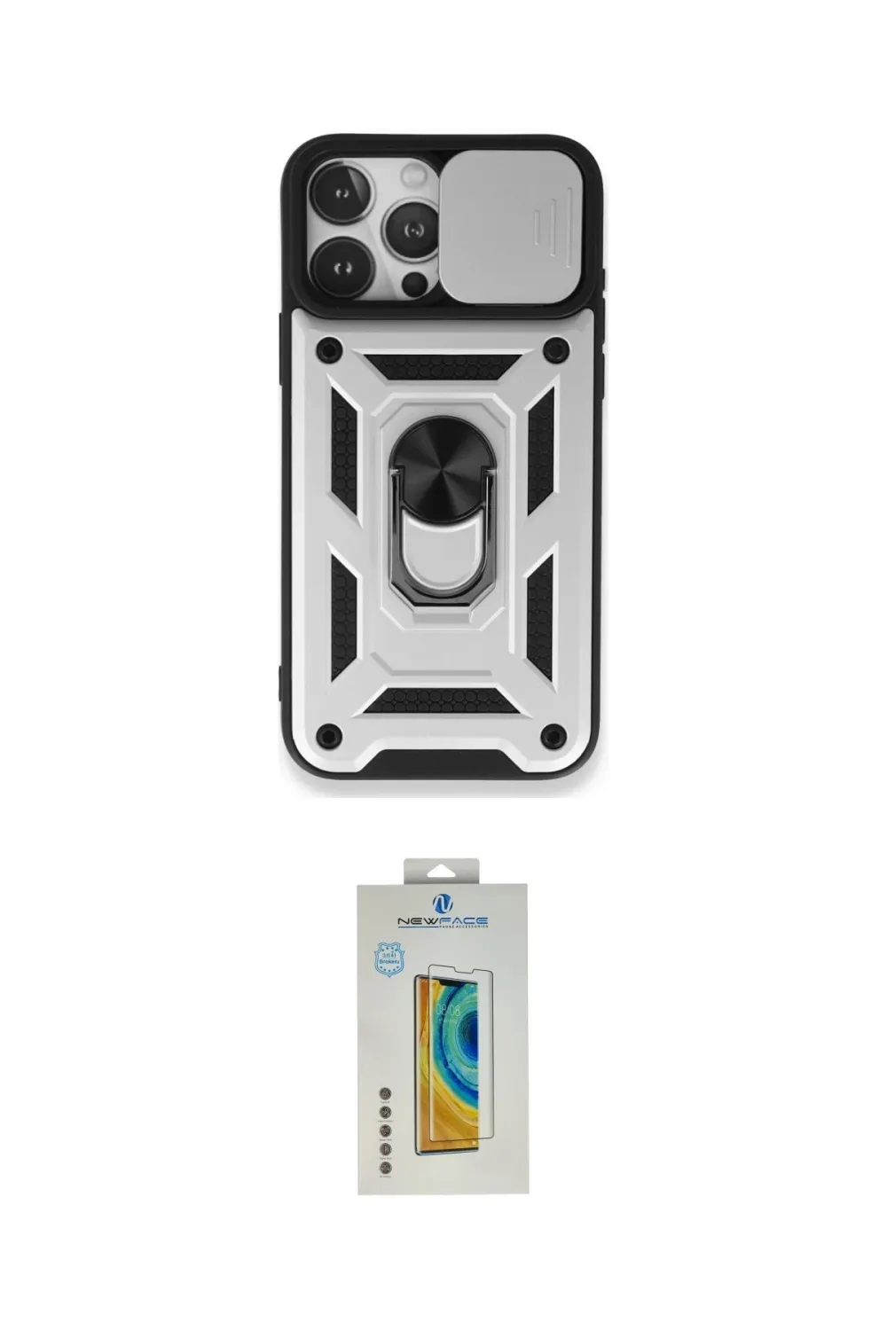 ieg™ iPhone 15 Pro Kılıf Ahenk Klasik - Siyah Polymer Nano Ekran Koruyucu
