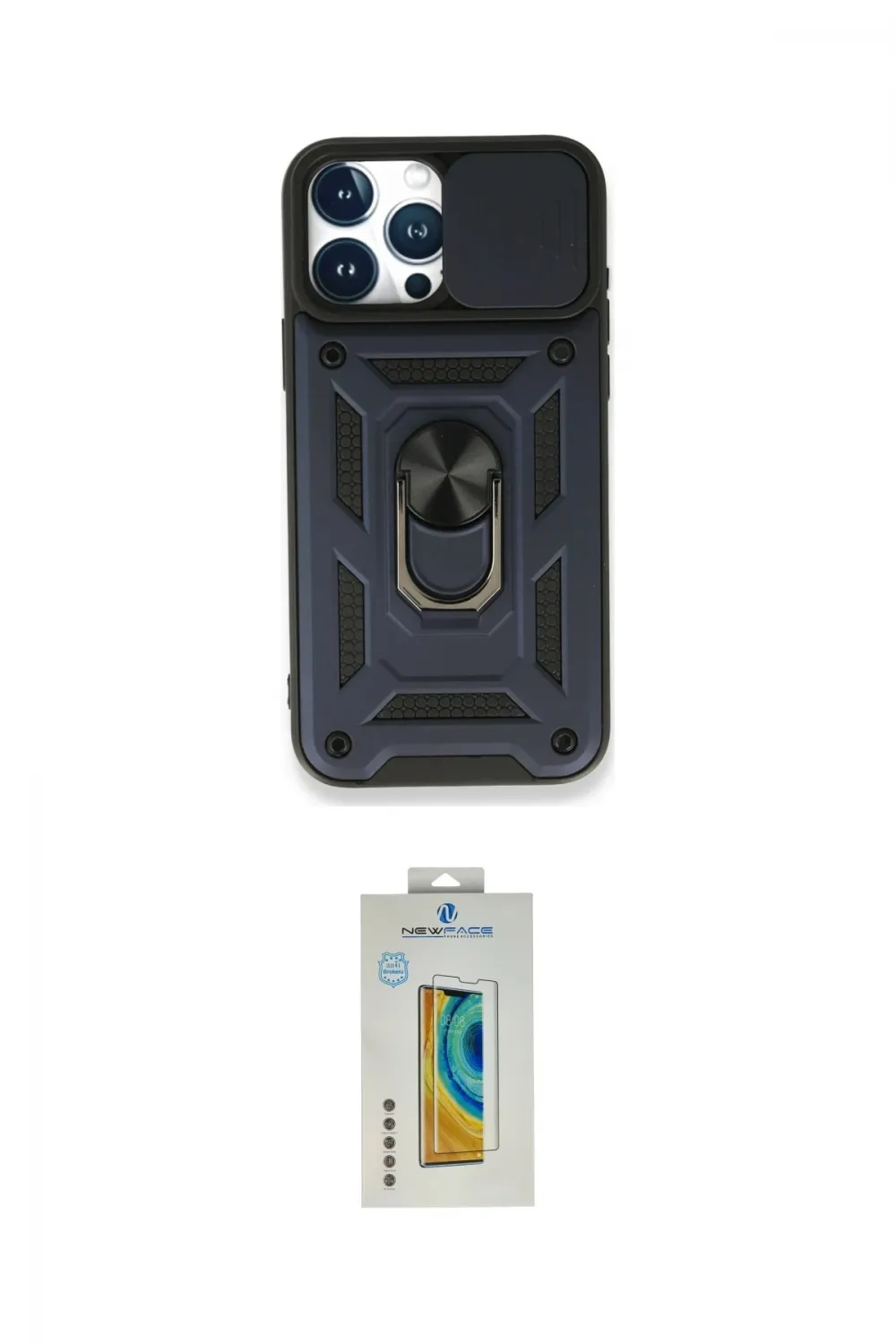 ieg™ iPhone 15 Pro Kılıf Ahenk Klasik - Siyah Polymer Nano Ekran Koruyucu