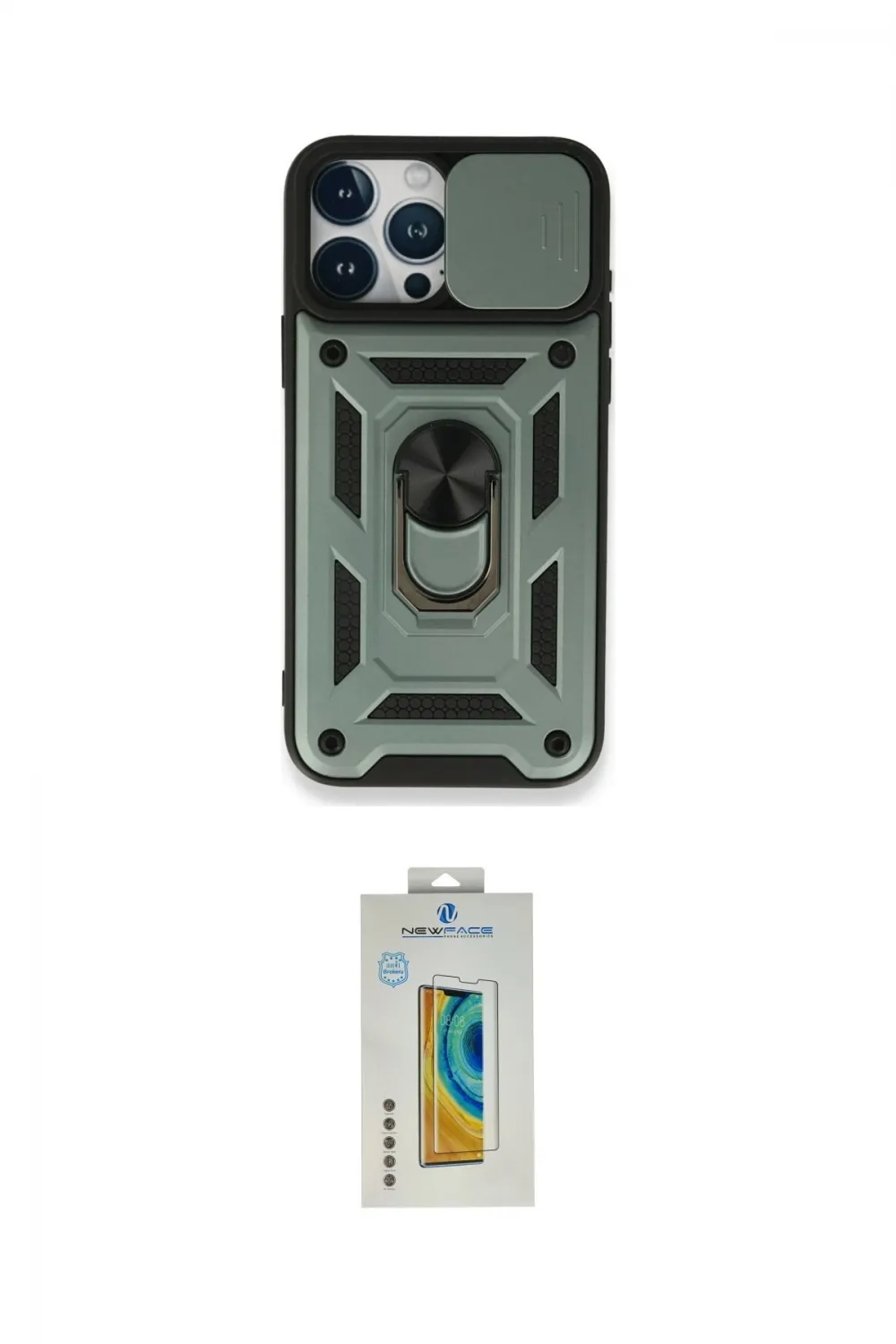 ieg™ iPhone 15 Pro Kılıf Ahenk Klasik - Siyah Polymer Nano Ekran Koruyucu
