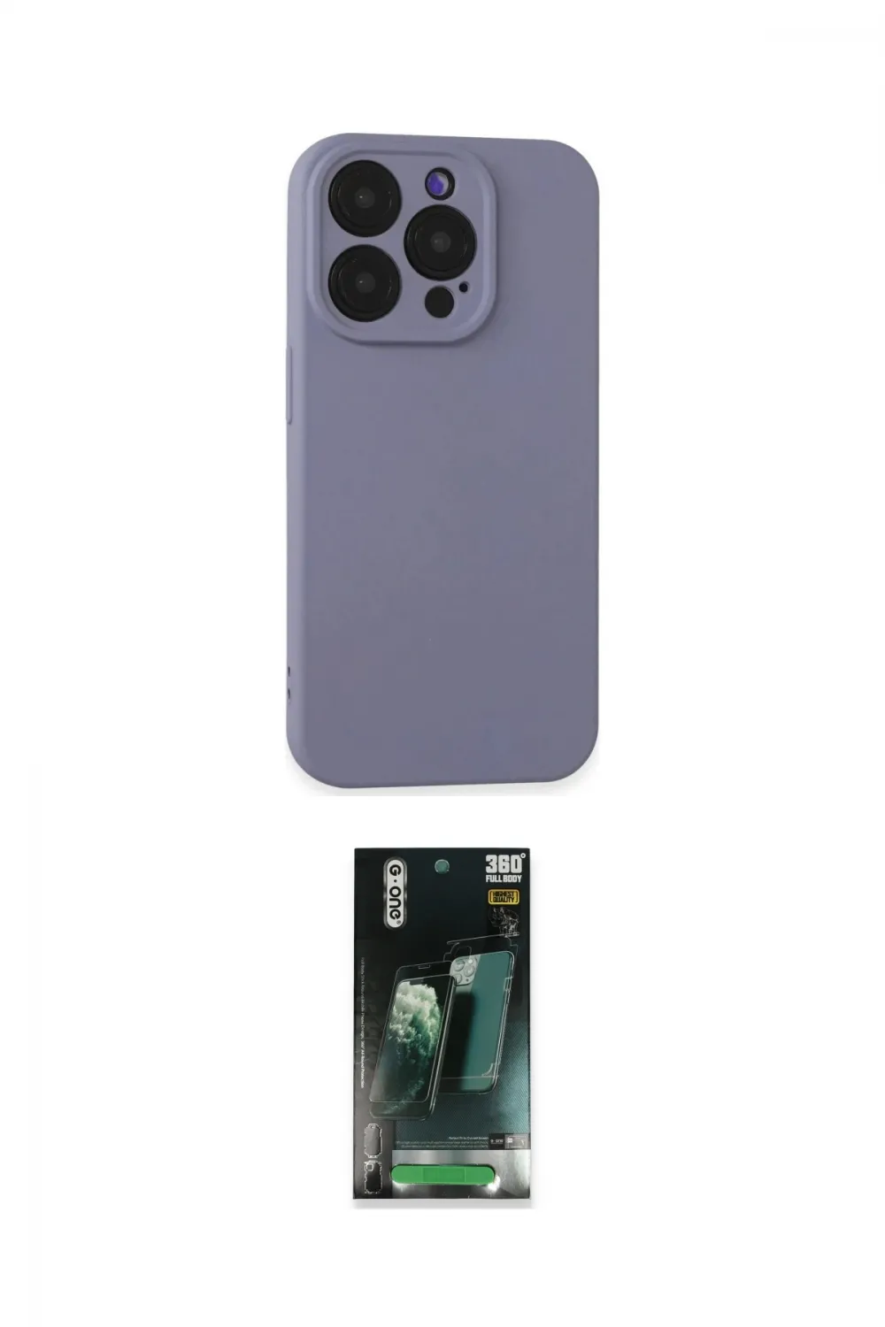 ieg™ iPhone 15 Pro Kılıf Ahenk Serisi - Şeffaf 360 Full Body Arka Koruyucu