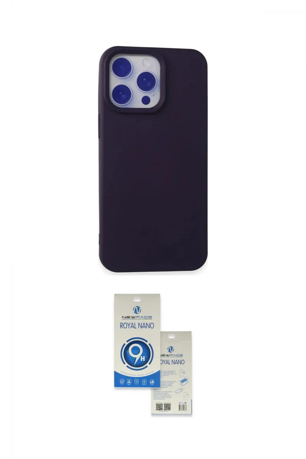 ieg™ iPhone 15 Pro Kılıf Ahenk Serisi - Şeffaf Royal Nano Ekran Koruyucu
