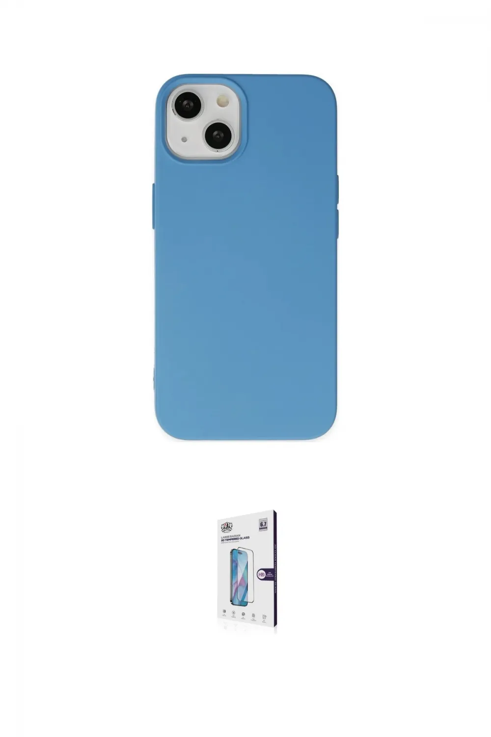 ieg™ iPhone 15 Pro Kılıf Ahenk Serisi - Siyah Bilvis 0.18mm Plus Cam Ekran Koruyucu