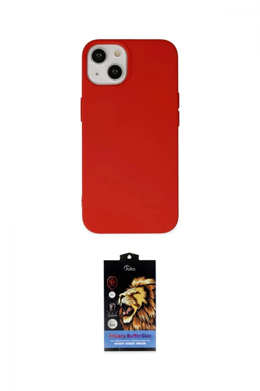 ieg™ iPhone 15 Pro Kılıf Ahenk Serisi - Siyah Buffer Hayalet Cam Ekran Koruyucu