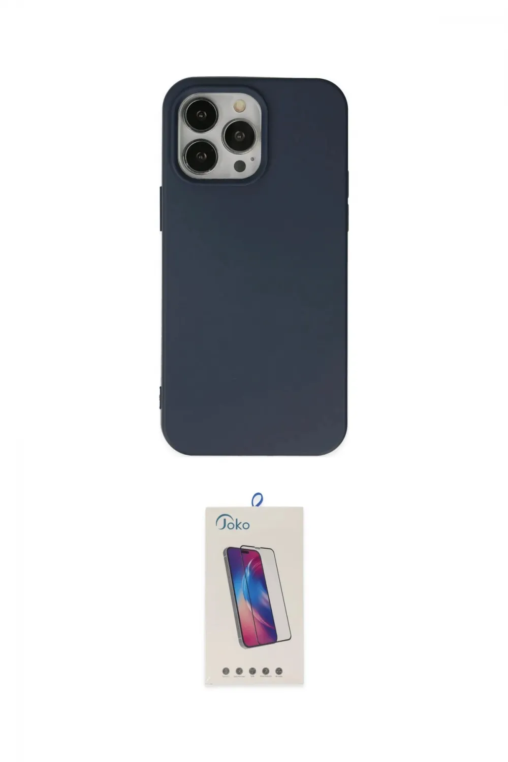 ieg™ iPhone 15 Pro Kılıf Ahenk Serisi - Siyah Joko 5D Cam