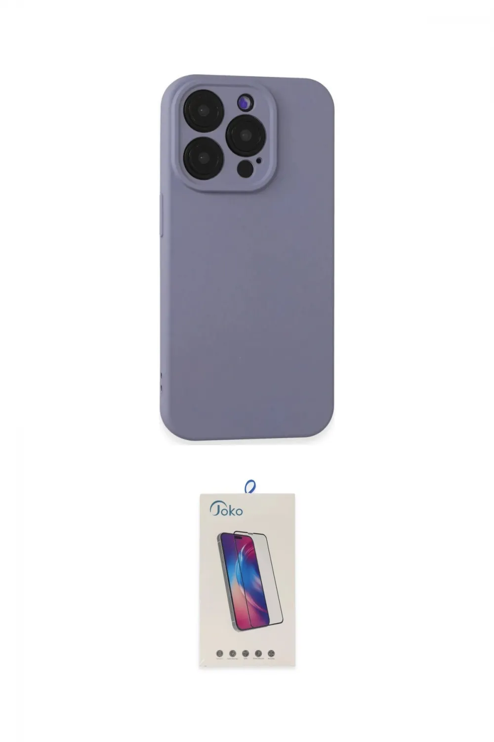 ieg™ iPhone 15 Pro Kılıf Ahenk Serisi - Siyah Joko 5D Cam