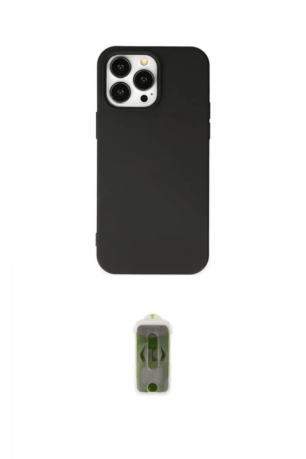 ieg™ iPhone 15 Pro Kılıf Ahenk Serisi - Siyah Joko Magic 5D Hayalet Cam