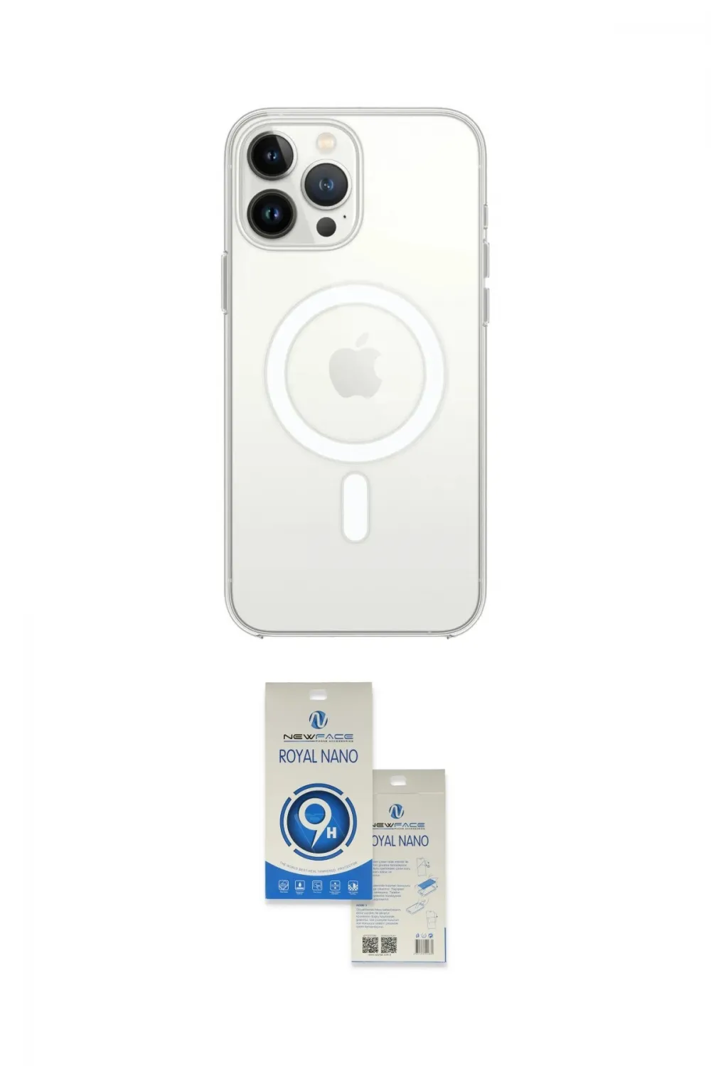 ieg™ iPhone 15 Pro Kılıf Ahenk Yansıma Prime - Şeffaf Royal Nano Ekran Koruyucu
