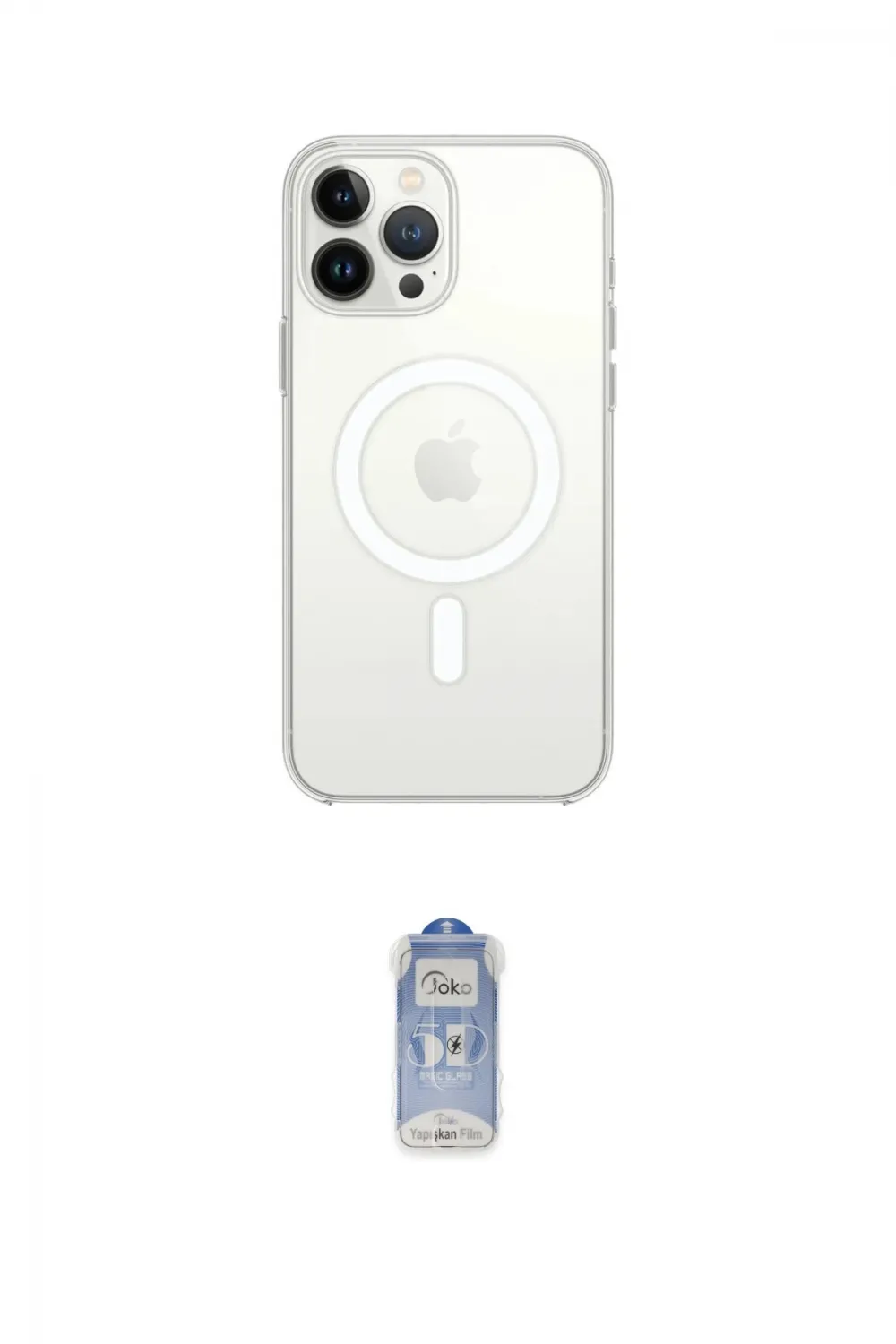 ieg™ iPhone 15 Pro Kılıf Ahenk Yansıma Prime - Siyah Joko Magic 5D Cam