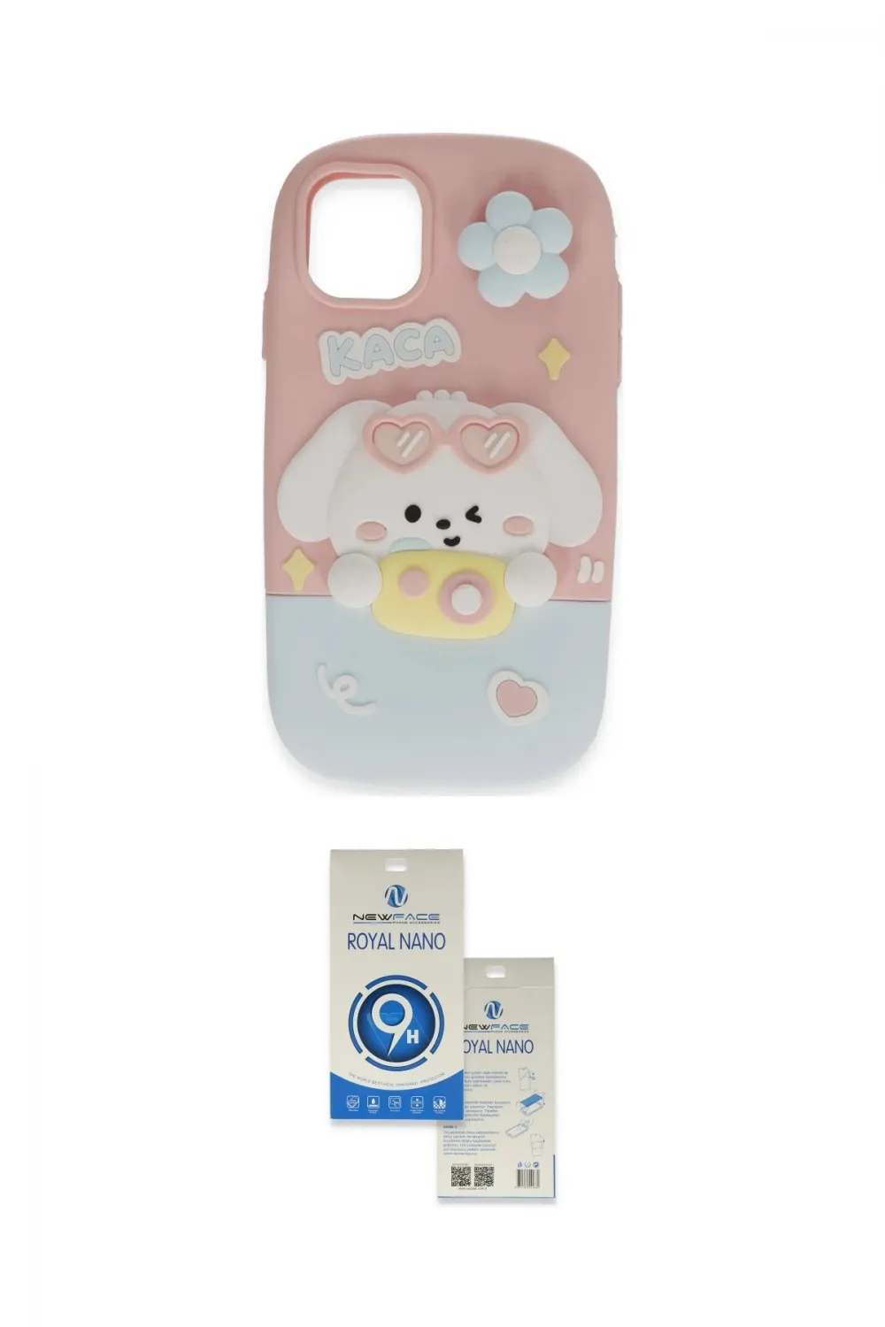 ieg™ iPhone 15 Pro Kılıf Akış Yansıma - Şeffaf Royal Nano Ekran Koruyucu