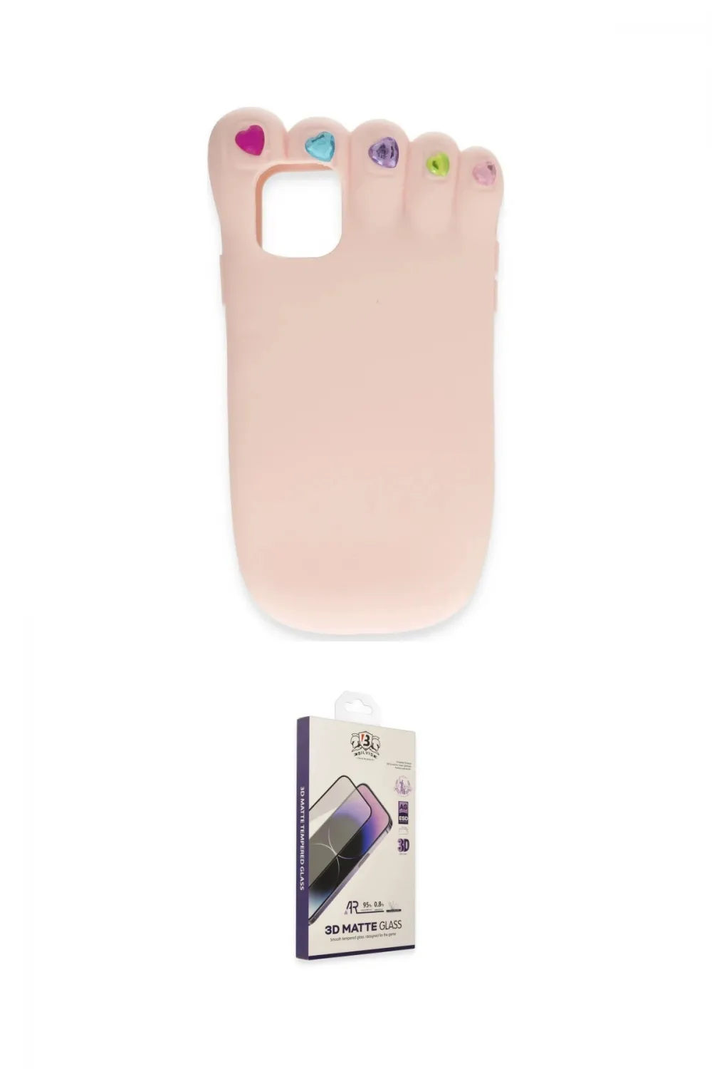ieg™ iPhone 15 Pro Kılıf Akış Yansıma - Siyah Bilvis 3D Mat Cam Ekran Koruyucu