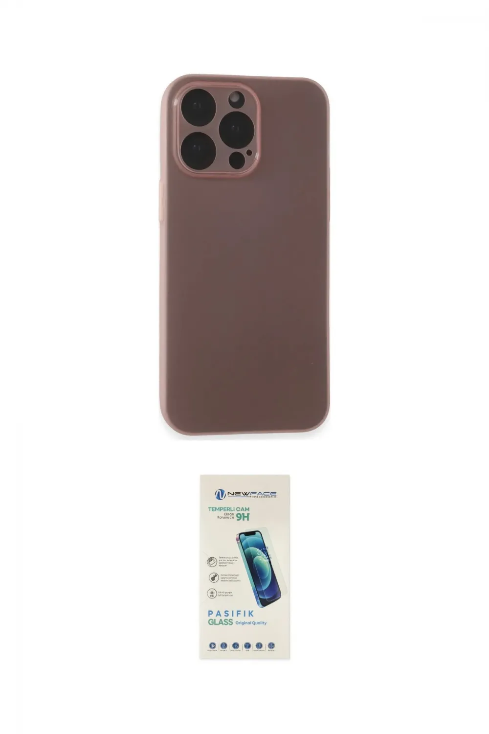 ieg™ iPhone 15 Pro Kılıf Atlas Minimal Prime - Şeffaf Pasifik Cam Ekran Koruyucu