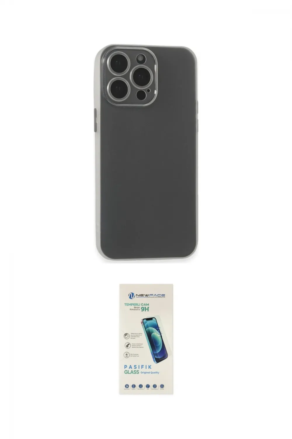 ieg™ iPhone 15 Pro Kılıf Atlas Minimal Prime - Şeffaf Pasifik Cam Ekran Koruyucu