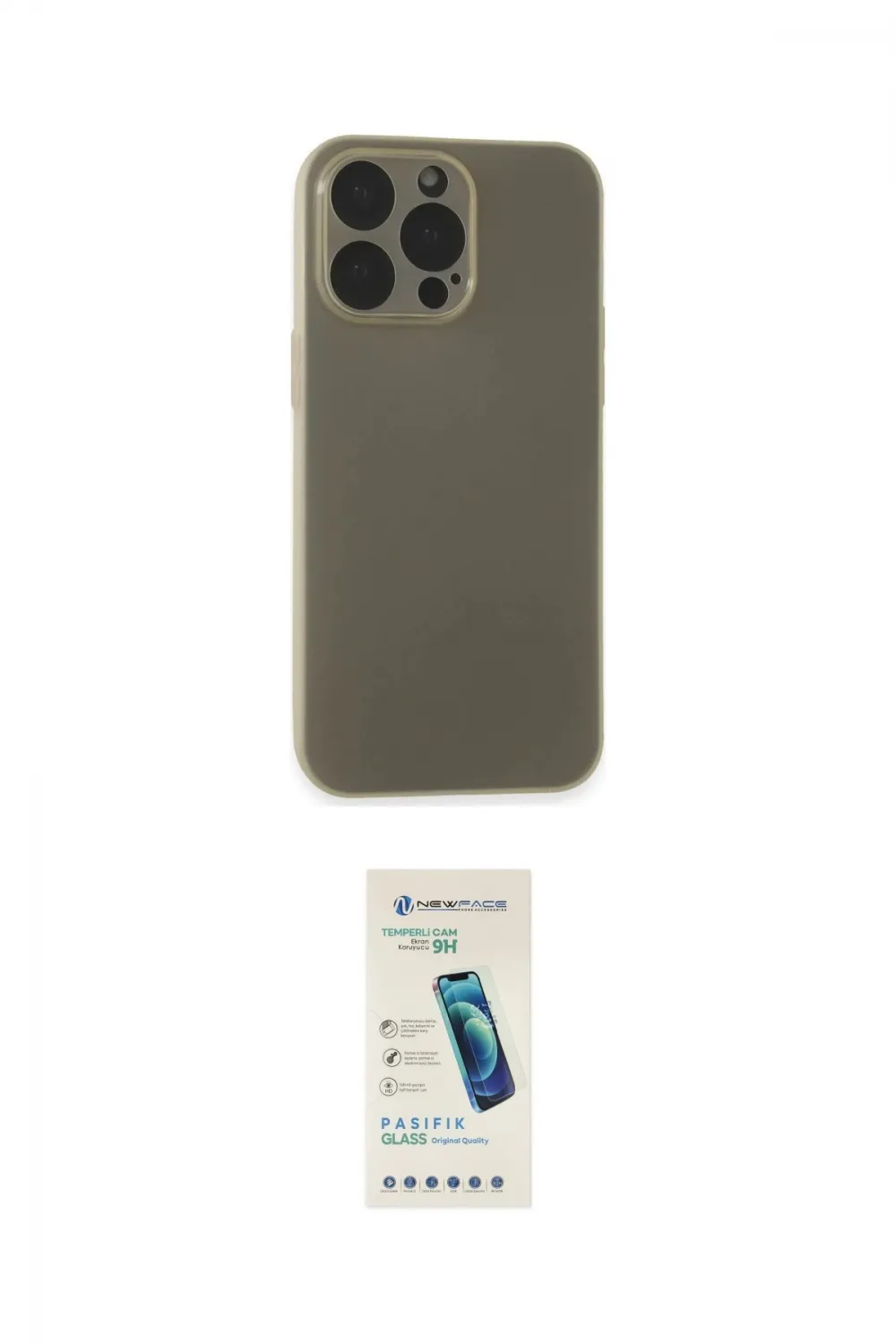 ieg™ iPhone 15 Pro Kılıf Atlas Minimal Prime - Şeffaf Pasifik Cam Ekran Koruyucu