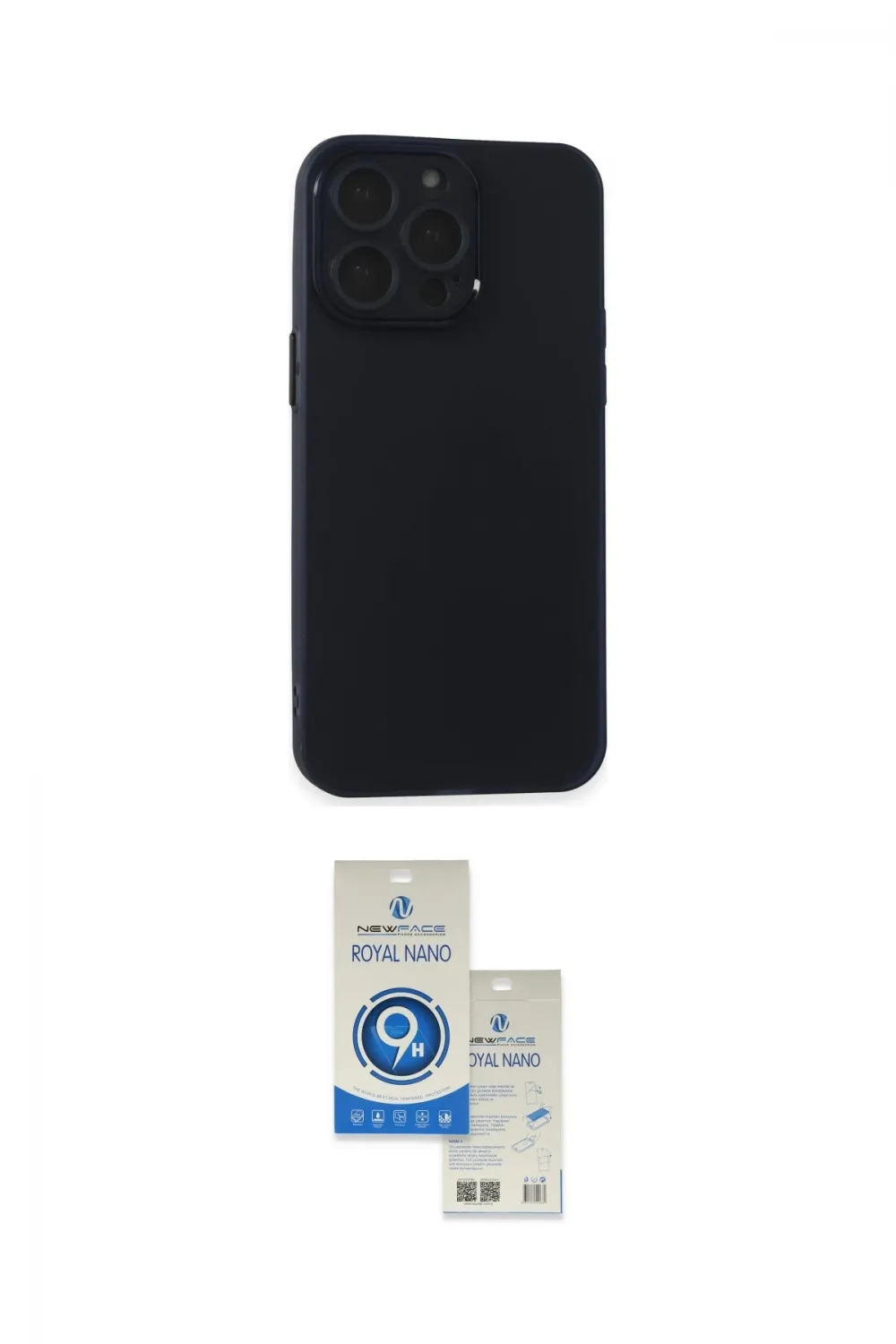 ieg™ iPhone 15 Pro Kılıf Atlas Minimal Prime - Şeffaf Royal Nano Ekran Koruyucu
