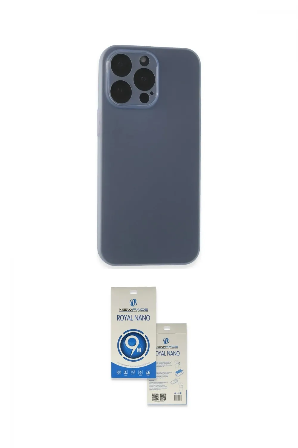 ieg™ iPhone 15 Pro Kılıf Atlas Minimal Prime - Şeffaf Royal Nano Ekran Koruyucu